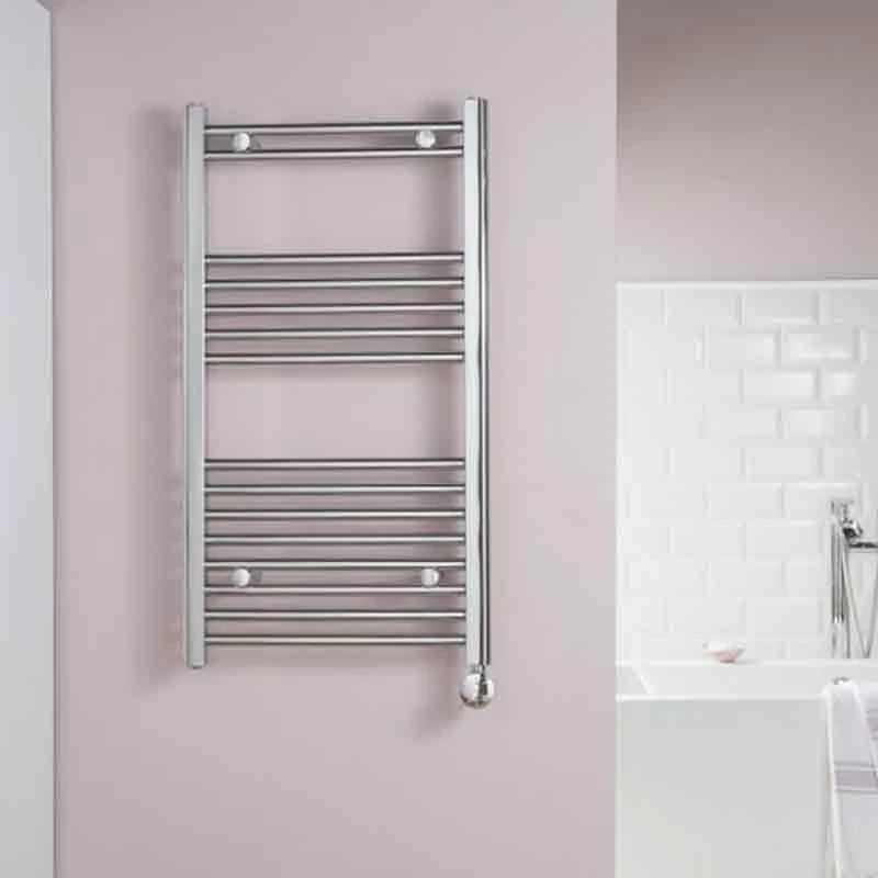 Towelrads McCarthy 43 Degree Regulated Heated Towel Rail 550x500mm - Chrome - 121019 4 Towelrads McCarthy 43 Degree Regulated Heated Towel Rail 550x500mm - Chrome - 121019 - Image 2