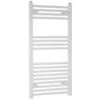 Towelrads Independent Straight Heated Towel Rail 1000x400mm - White - 130002