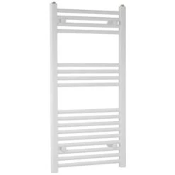 Towelrads Independent Straight Heated Towel Rail 1000x400mm - White - 130002