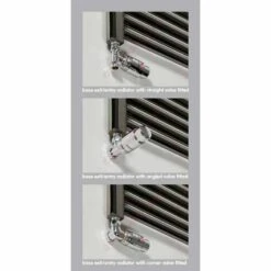 Towelrads Independent Straight Heated Towel Rail 1000x400mm - Chrome - 130038 -Bliss Bath Shop t o towelrads 130038 1