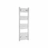 Towelrads Independent Straight Heated Towel Rail 1200x400mm - Chrome - 130039 -Bliss Bath Shop t o towelrads 130039