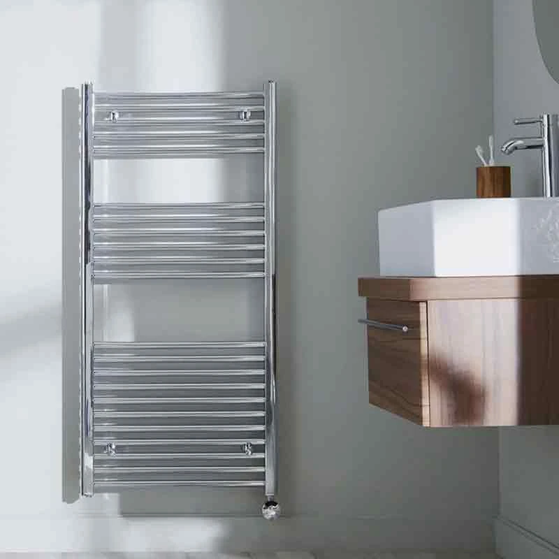 Towelrads Richmond Thermostatic Electric Heated Towel Rail 1186x600mm - Chrome - 136009 4 Towelrads Richmond Thermostatic Electric Heated Towel Rail 1186x600mm - Chrome - 136009 - Image 2