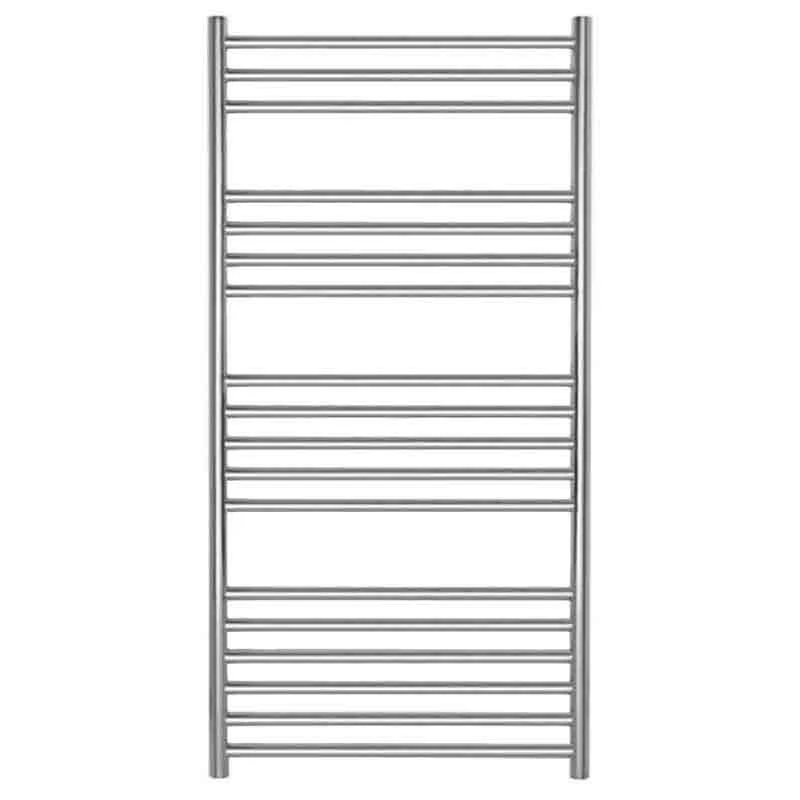 Towelrads Eversley Straight Heated Towel Rail 1200x600mm - Polished Stainless Steel - 136036 4 Towelrads Eversley Straight Heated Towel Rail 1200x600mm - Polished Stainless Steel - 136036 - Image 2