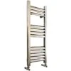 Towelrads Eton Straight Heated Towel Rail - Brushed Aluminium - 800x300mm - 136050 -Bliss Bath Shop t o towelrads 136050