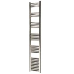Towelrads Eton Straight Heated Towel Rail - Brushed Aluminium - 1800x300mm - 136055