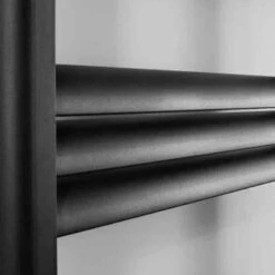 Towelrads Eton Straight Heated Towel Rail - Anthracite - 1200x500mm - 136068 -Bliss Bath Shop t o towelrads 136068 close up