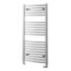 Towelrads Pisa Curved Heated Towel Rail 1200x500mm - Chrome - 140049 -Bliss Bath Shop t o towelrads 140049