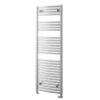 Towelrads Pisa Curved Heated Towel Rail 1600x400mm - Chrome - 140055 -Bliss Bath Shop t o towelrads 140055