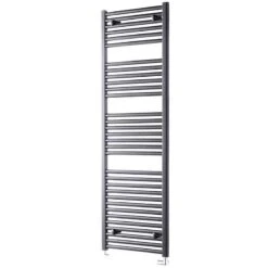 Towelrads Pisa Straight Heated Towel Rail 1600x600mm - Anthracite - 150009