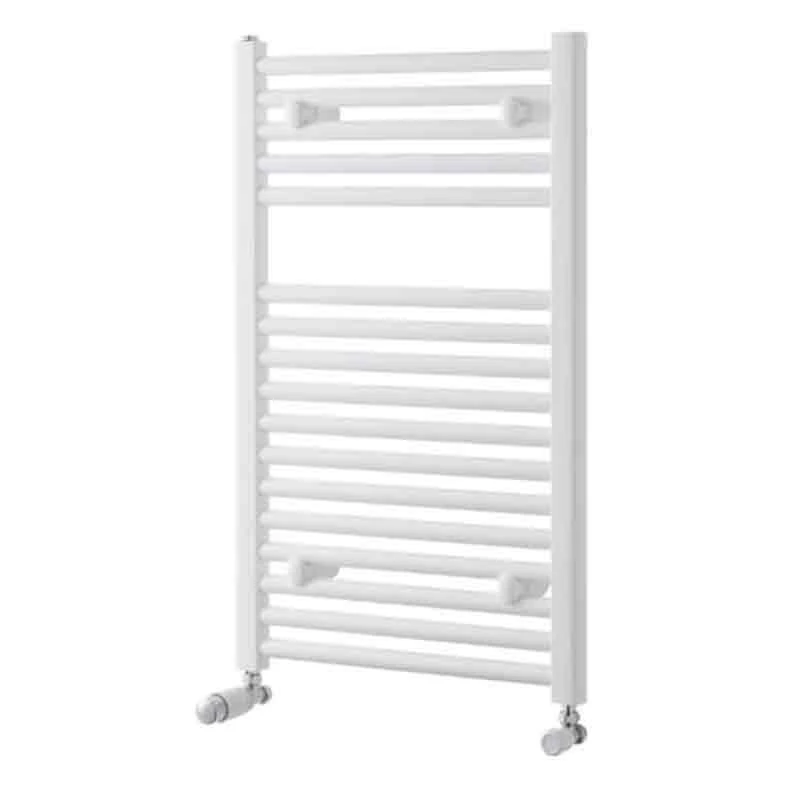 Towelrads Pisa Straight Heated Towel Rail 800x600mm - White - 160004 4 Towelrads Pisa Straight Heated Towel Rail 800x600mm - White - 160004 - Image 2