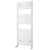 Towelrads Pisa Straight Heated Towel Rail 1200x500mm - White - 160007 -Bliss Bath Shop t o towelrads 160007