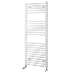 Towelrads Pisa Straight Heated Towel Rail 1200x500mm - White - 160007