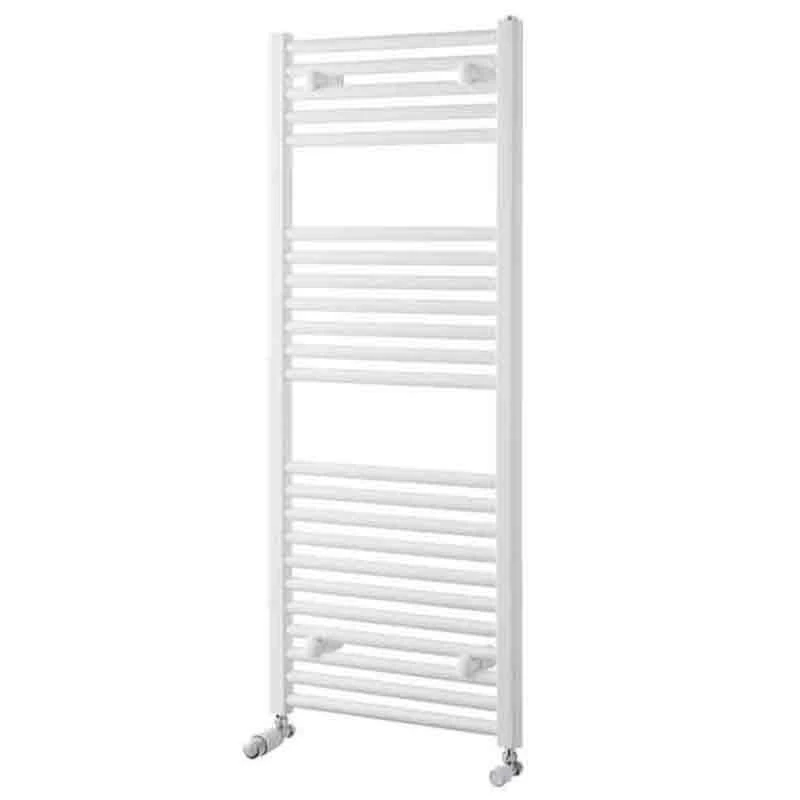 Towelrads Pisa Straight Heated Towel Rail 1200x500mm - White - 160007 3 Towelrads Pisa Straight Heated Towel Rail 1200x500mm - White - 160007