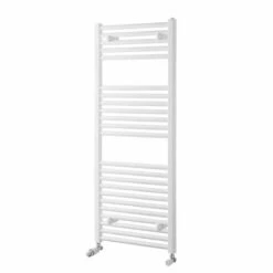 Towelrads Pisa Curved Heated Towel Rail 1200x400mm - White - 160021
