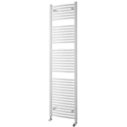 Towelrads Pisa Curved Heated Towel Rail 1800x600mm - White - 160032