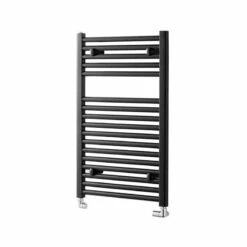 Towelrads Pisa Straight Heated Towel Rail 800x400mm - Black - 170001