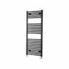 Towelrads Pisa Straight Heated Towel Rail 1200x400mm - Black - 170004 -Bliss Bath Shop t o towelrads 170004