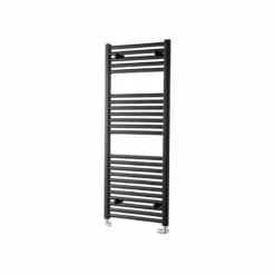 Towelrads Pisa Straight Heated Towel Rail 1200x500mm - Black - 170005