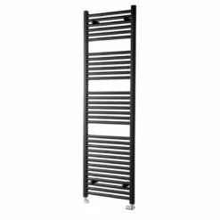 Towelrads Pisa Straight Heated Towel Rail 1600x400mm - Black - 170007