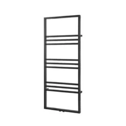 Towelrads Boxford Straight Heated Towel Rail - Black - 1200x500mm - 200028