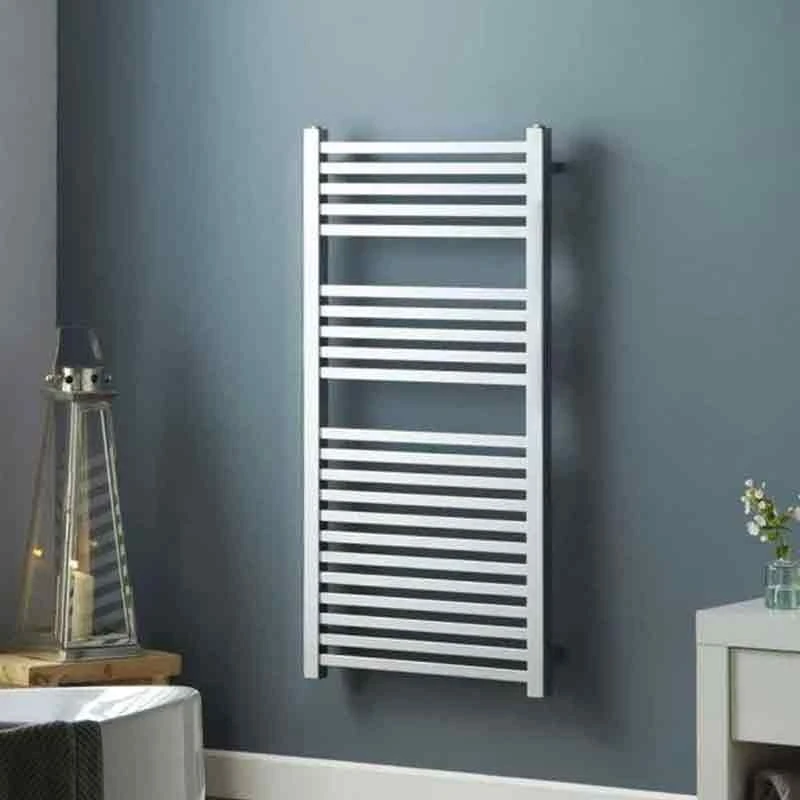 Towelrads Square Tube Straight Heated Towel Rail 800x600mm - Chrome - 210001 4 Towelrads Square Tube Straight Heated Towel Rail 800x600mm - Chrome - 210001 - Image 2