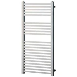 Towelrads Square Tube Straight Heated Towel Rail 1200x450mm - Chrome - 210002