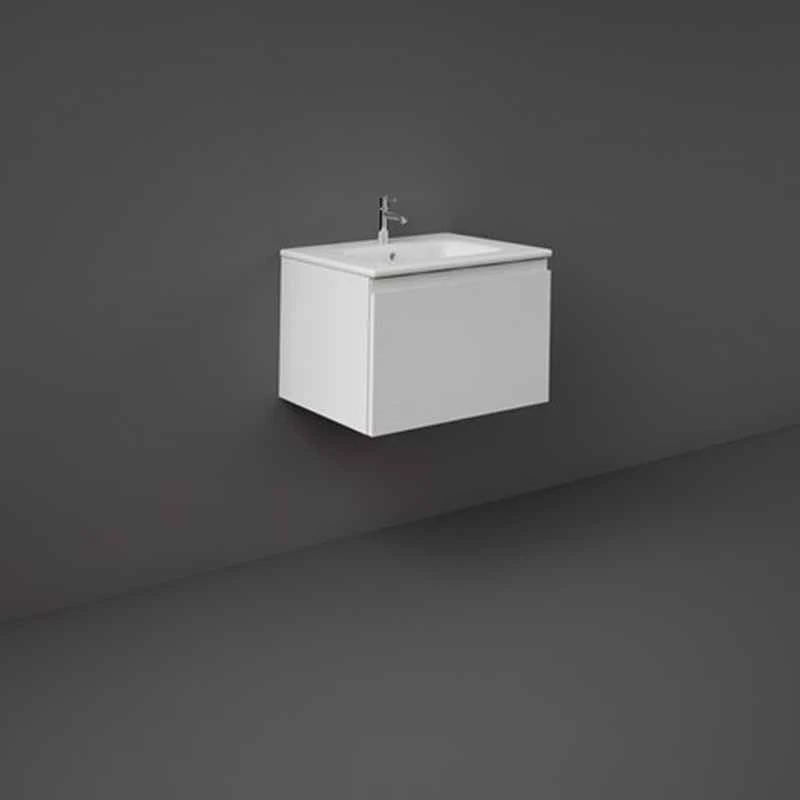 RAK Ceramics Joy Uno Wall Hung Vanity Unit 60cm - Pure White - UNOWH060PWH 3 RAK Ceramics Joy Uno Wall Hung Vanity Unit 60cm - Pure White - UNOWH060PWH