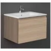 RAK Ceramics Joy Uno Wall Hung Vanity Unit 60cm - Scandinavian Oak - UNOWH060SOK -Bliss Bath Shop u n unowh060sok