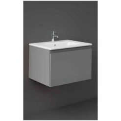 RAK Ceramics Joy Uno Wall Hung Vanity Unit 60cm - Urban Grey - UNOWH060UGY