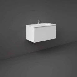RAK Ceramics Joy Uno Wall Hung Vanity Unit 80cm - Pure White - UNOWH080PWH