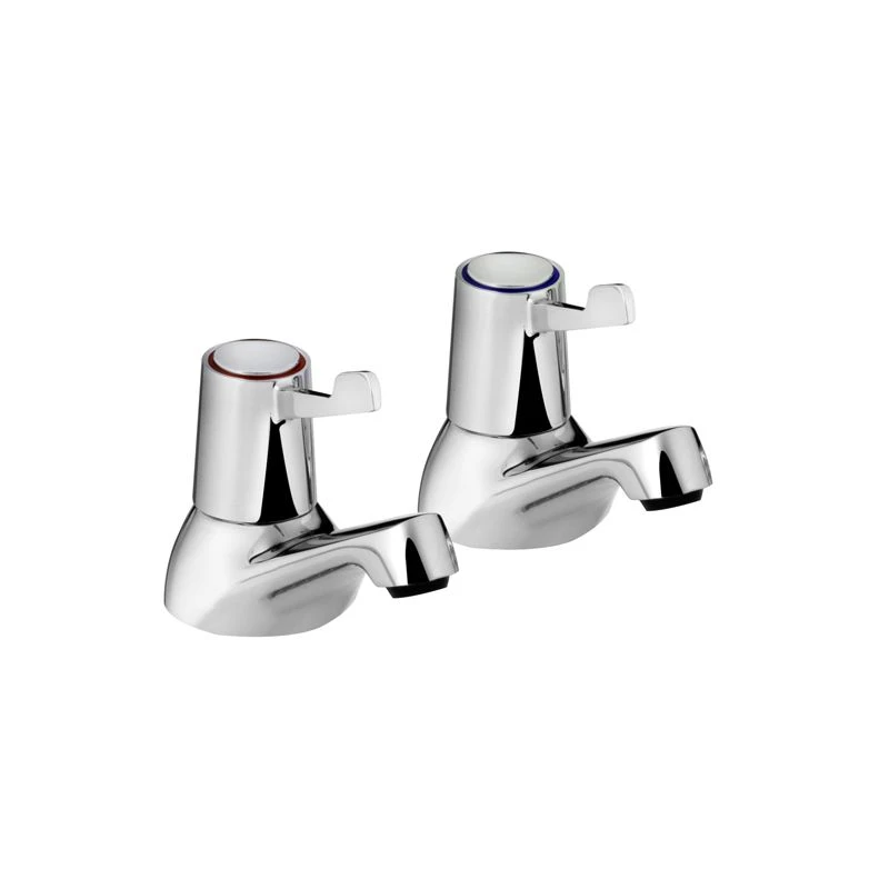 Bristan Lever Bath Taps With Ceramic Disc Valves - Chrome - VAL2 3/4 C CD 3 Bristan Lever Bath Taps With Ceramic Disc Valves - Chrome - VAL2 3/4 C CD
